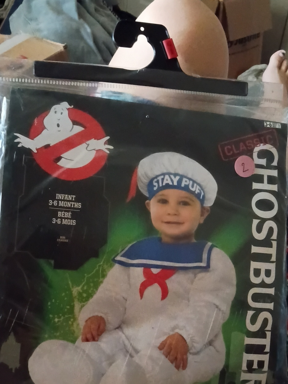 Ghostbusters Stay Puft Infant Sailor Costume - White/Blue/Red